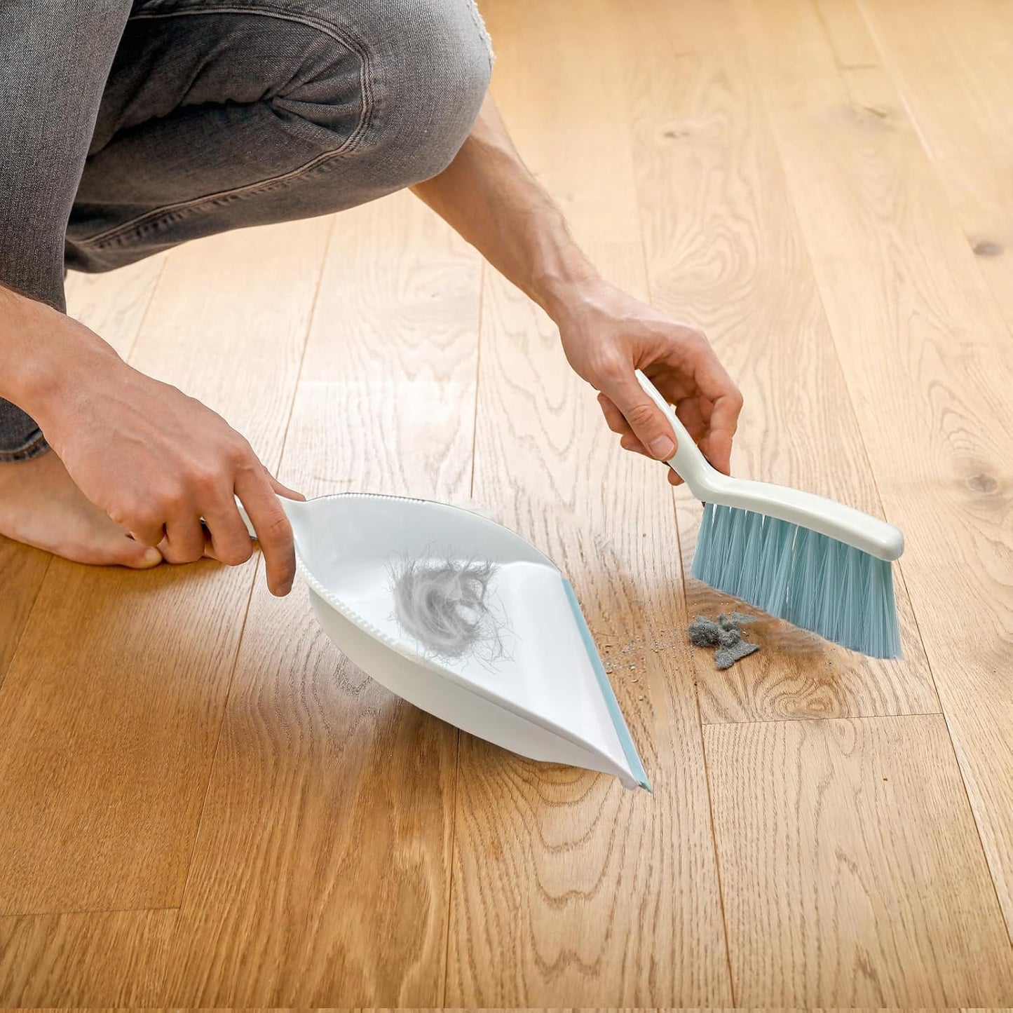 Mini Broom and Dustpan Set Small Dust pan & Brush Set Portable Cleaning Tools for Home Office RV