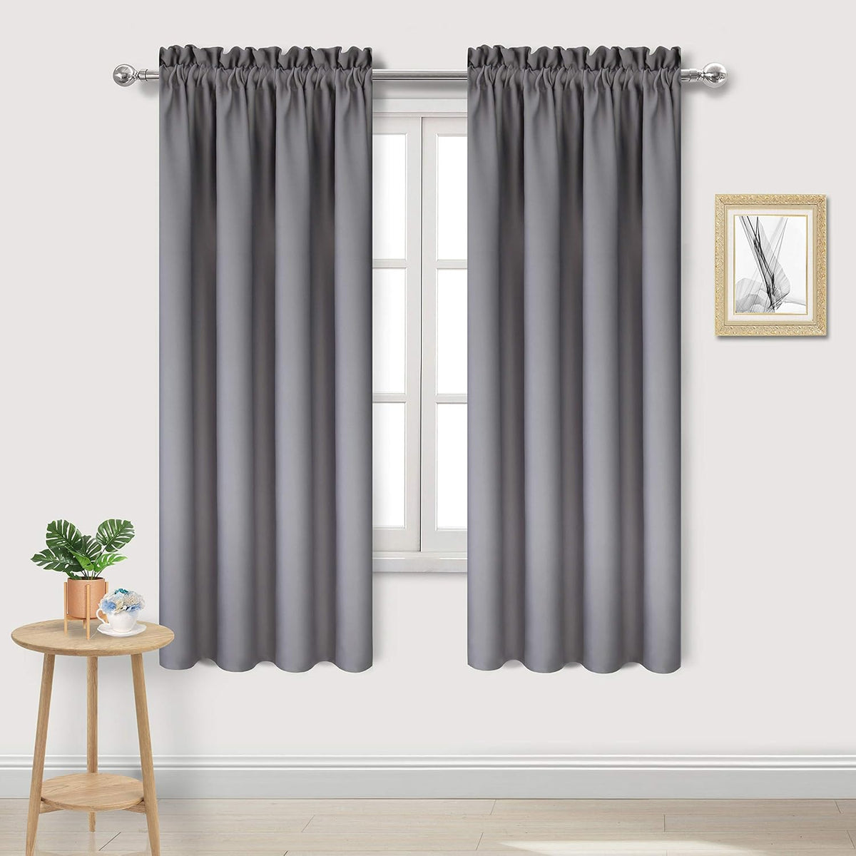 DWCN Blackout Window Curtain Panels, Light Blocking, Thermal Insulated, Energy Saving, Noise