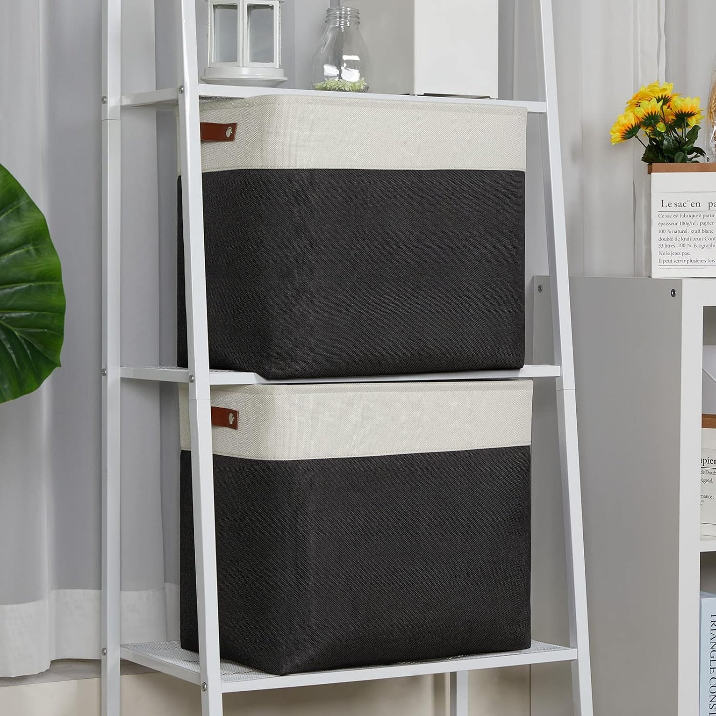 DULLEMELO Extra Large Storage Baskets, Fabric Storage Bins for Organizing Shelves Nursery Toys