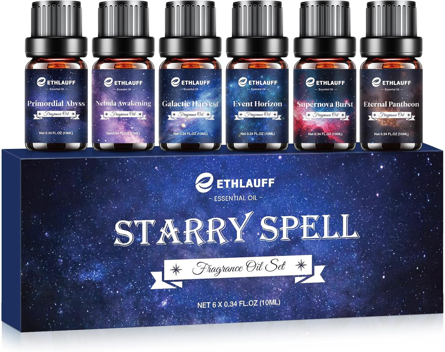 Essential Oil Blends, Starry Spell Essential Oil Set for Diffusers for Home, Humidifiers, Candle
