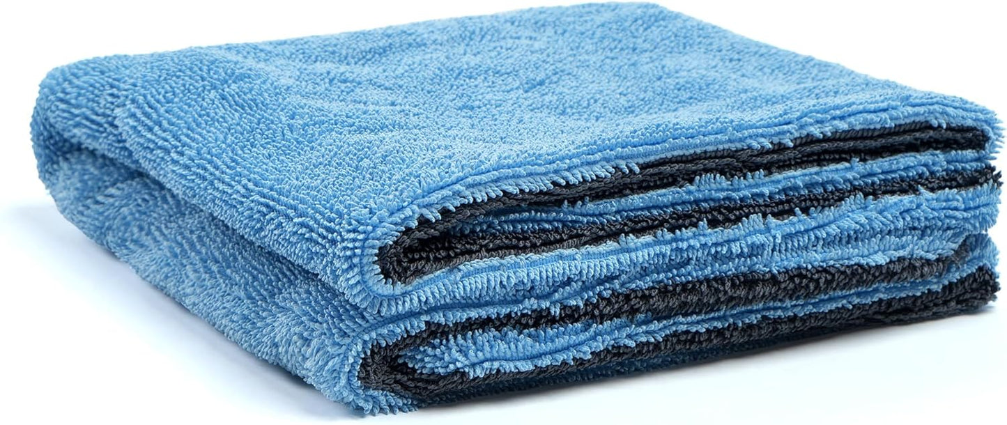 Greenfound Microfiber Towel for Cars, 1000GSM Car Drying Towel, Double Twist Pile & Edgeless