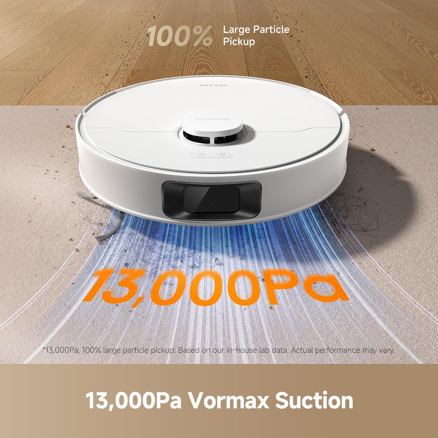 dreame D20 Plus Robot Vacuum and Mop, 13,000Pa Suction, Self-Emptying with 5L Dust Bag, DuoBrush
