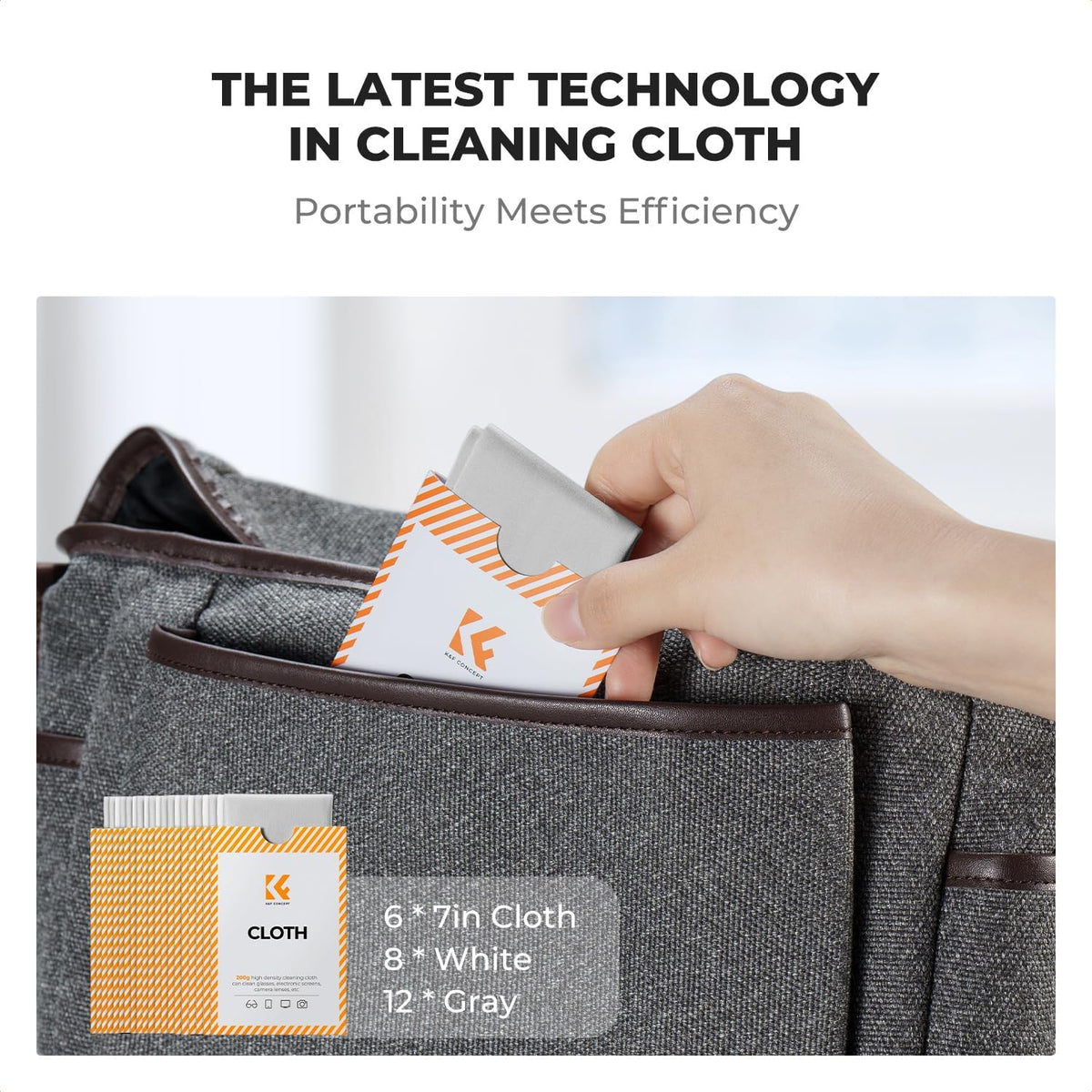 K&F Concept 20 Pack Lens Cleaning Cloth | Microfiber Cleaning Cloth | Camera Lens Cleaner | Camera