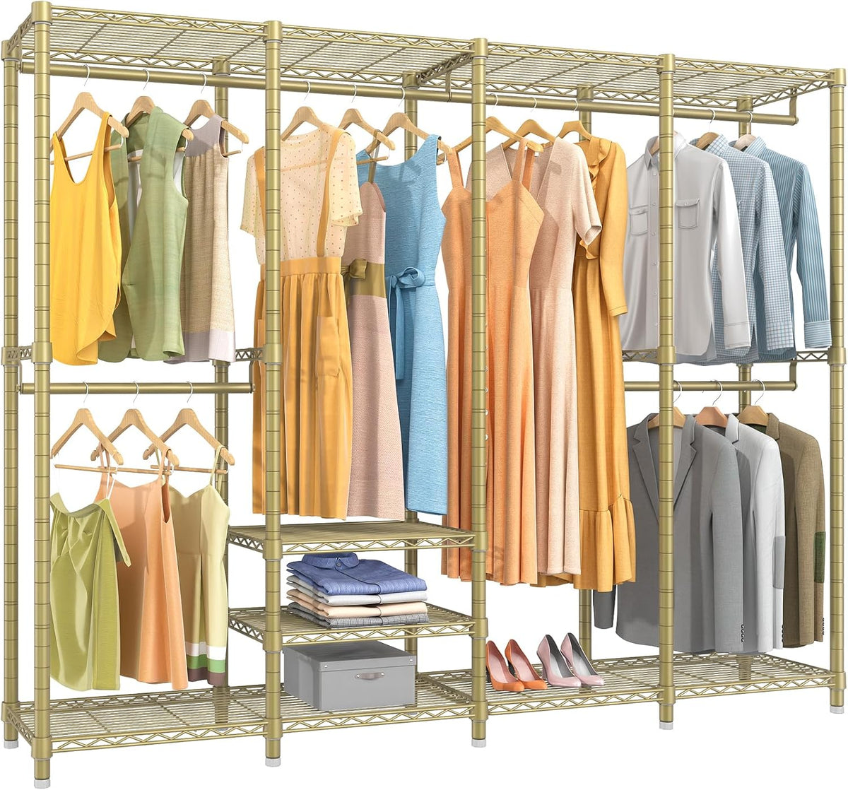 VIPEK V40 Wire Garment Rack Heavy Duty Clothes Racks for Hanging Clothes, Multi-Functional Metal