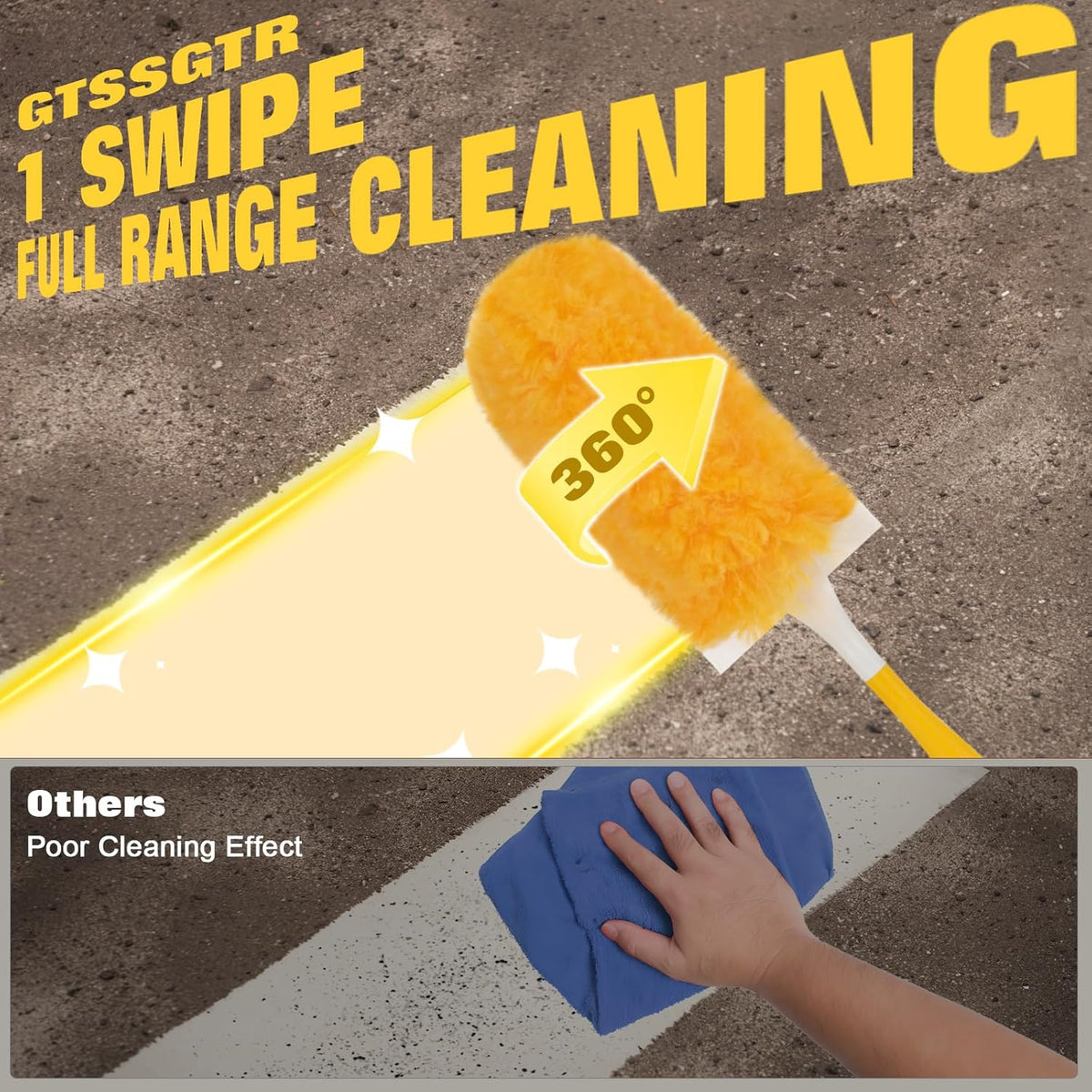 360° Heavy Duty Duster Refills for Swiffer Duster,30 Pack & 1Handle 4X Faster Electrostatic Deep