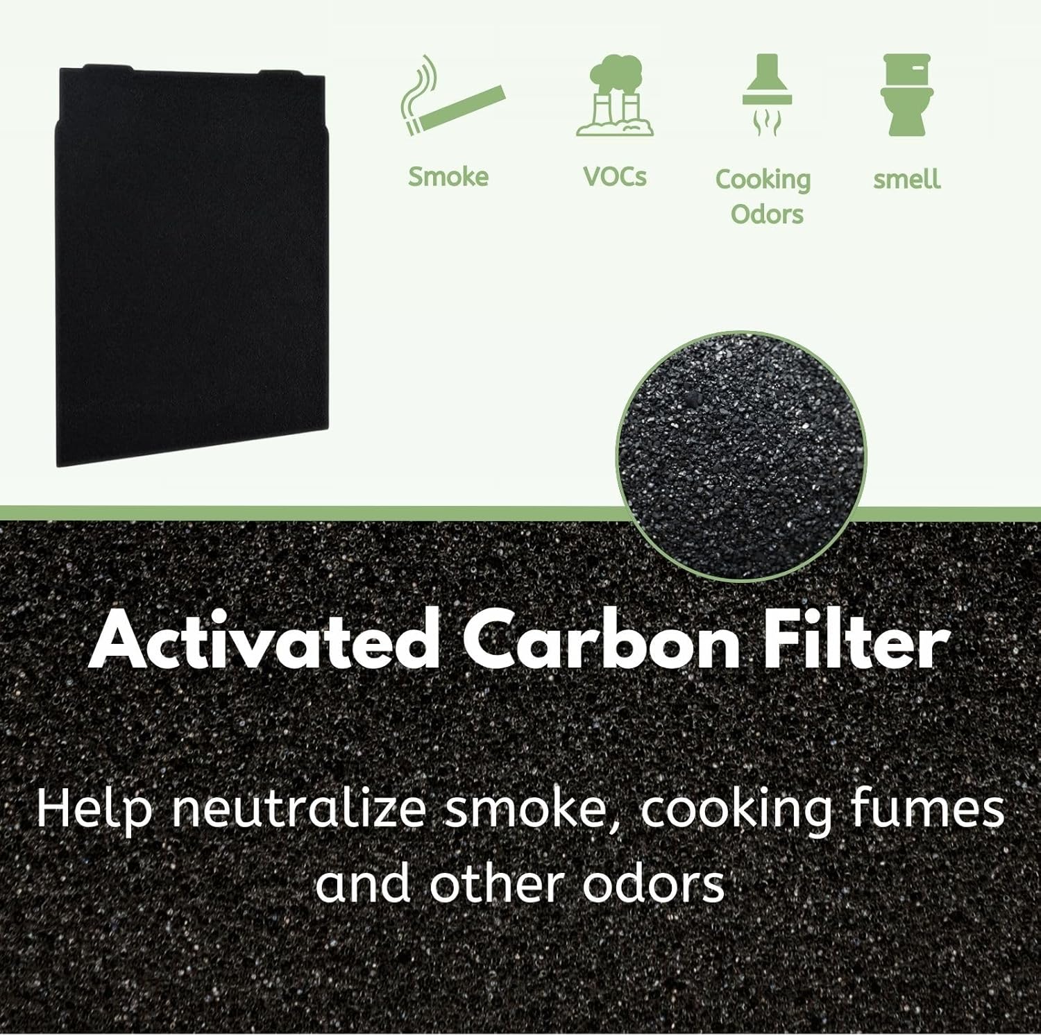 Nispira HEPA Filter with 4 Pre-Carbon Filters Compatible with Whirlpool Whispure Air Purifier