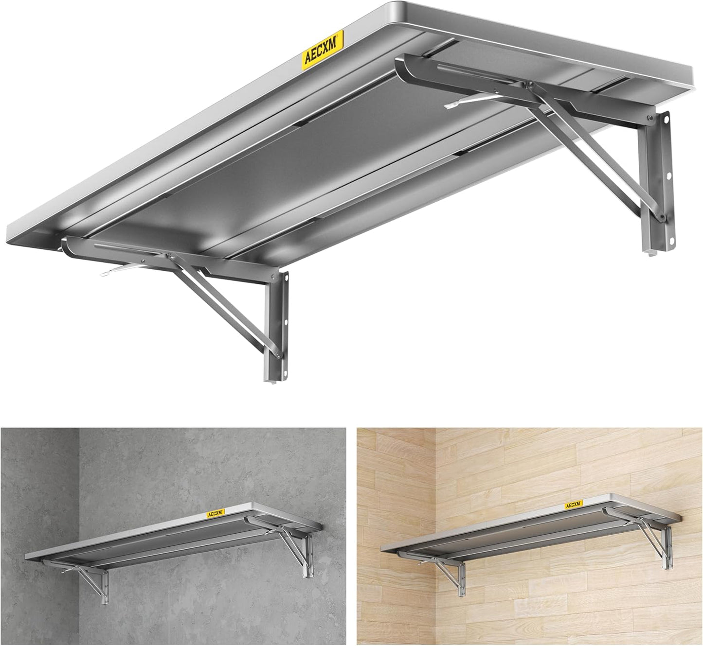 1.2x3ft Adjustable Rail Type Folding Storage Rack Shelf, Suitable for Garage, Storage Room