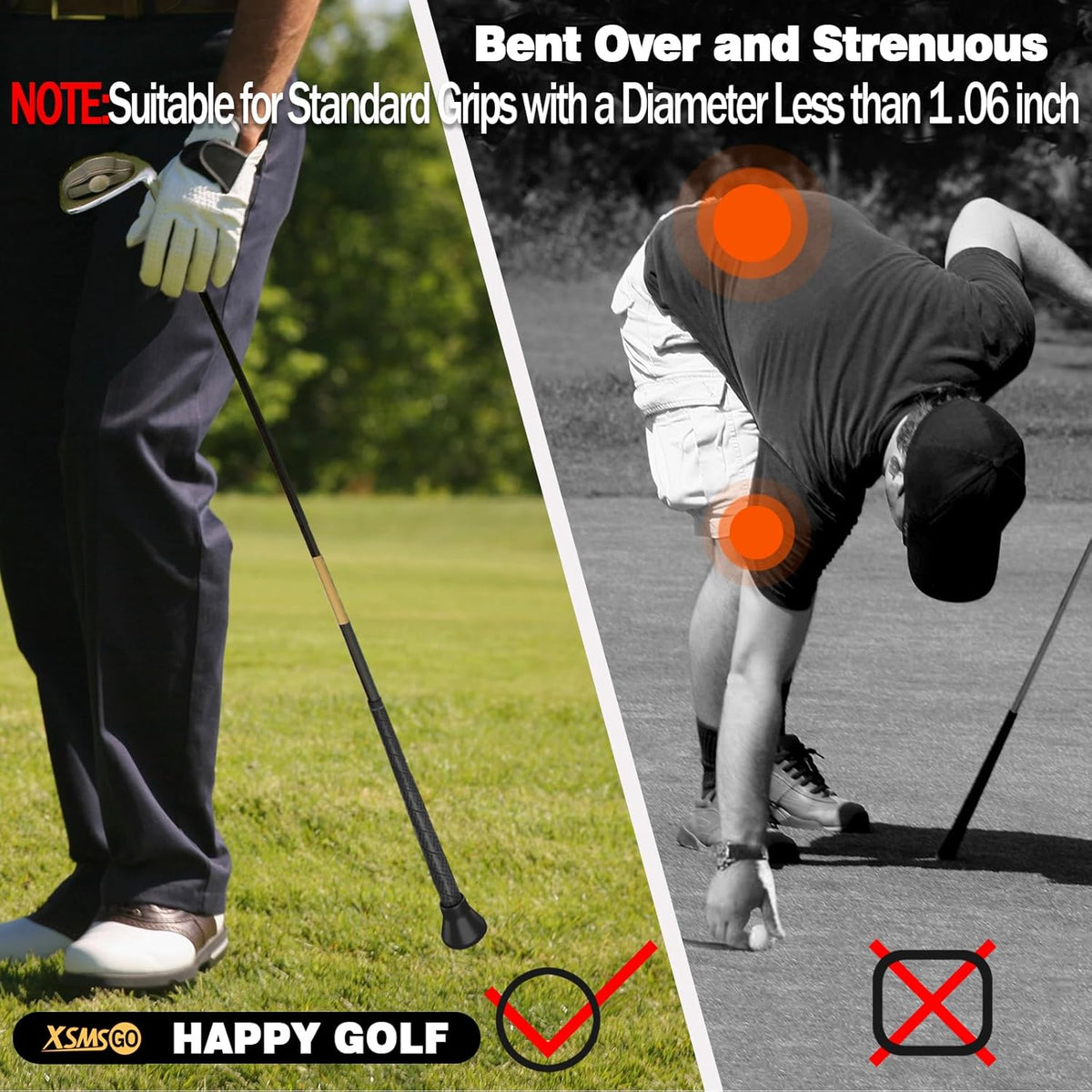 4pcs Golf Ball Retriever,Quick-Install Golf Ball Picker Upper Tool,Durable Golf Ball Grabber for