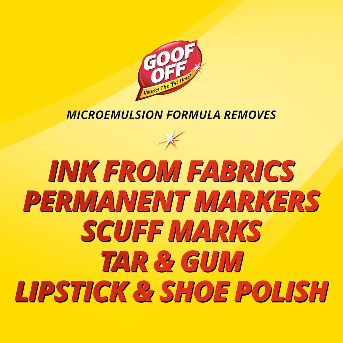 Goof Off Marks, Messes & Stains Remover, 8 fl. oz. Spray, Household Surface Safe, Removes Spots and