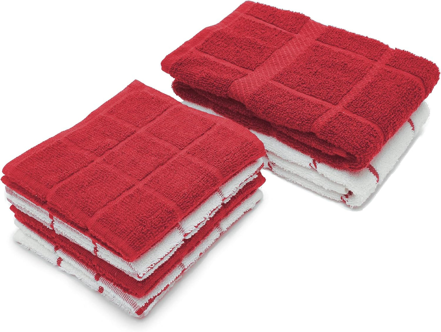 100% Cotton Kitchen Towels and dishcloths Sets, Super Soft & Absorbent, Dish Cloths for Washing