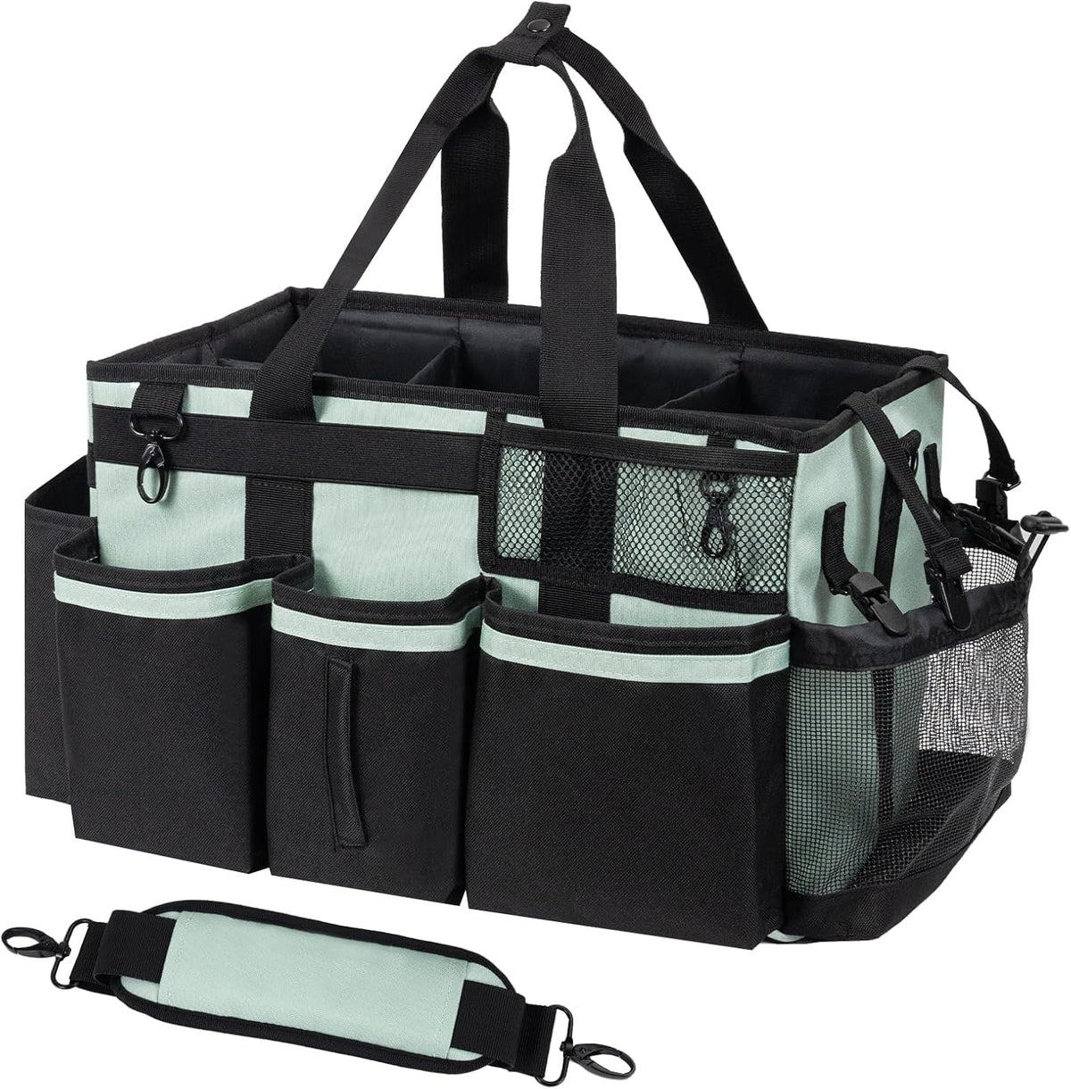 Wearable Cleaning Caddy, Cleaning Caddy Supplies Organizer with Handle & Shoulder Straps for
