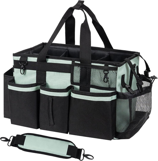 Wearable Cleaning Caddy, Cleaning Caddy Supplies Organizer with Handle & Shoulder Straps for