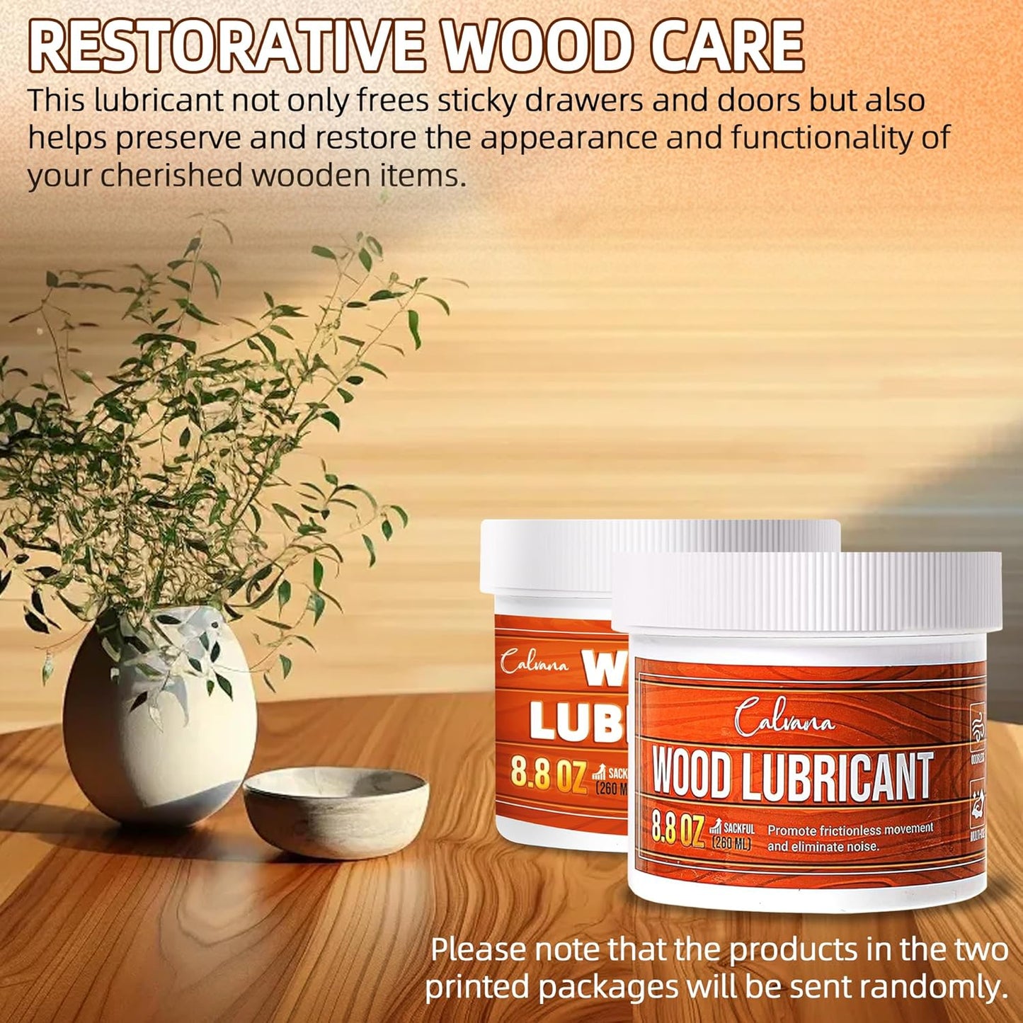 8.8oz Wood Wax for Home Projects,Door Hinge Lubricant,for Wood Drawer Slides,Sliding Glass