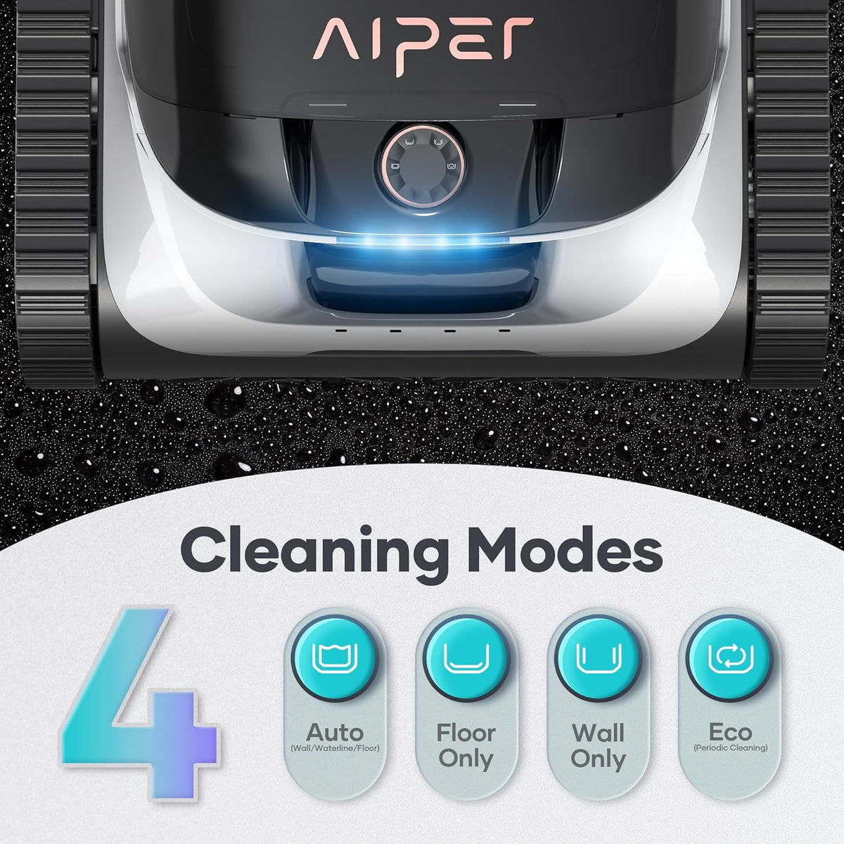 AIPER Scuba N1 Cordless Robotic Pool Cleaner, Wall & Waterline & Floor Cleaning, Smart Navigation