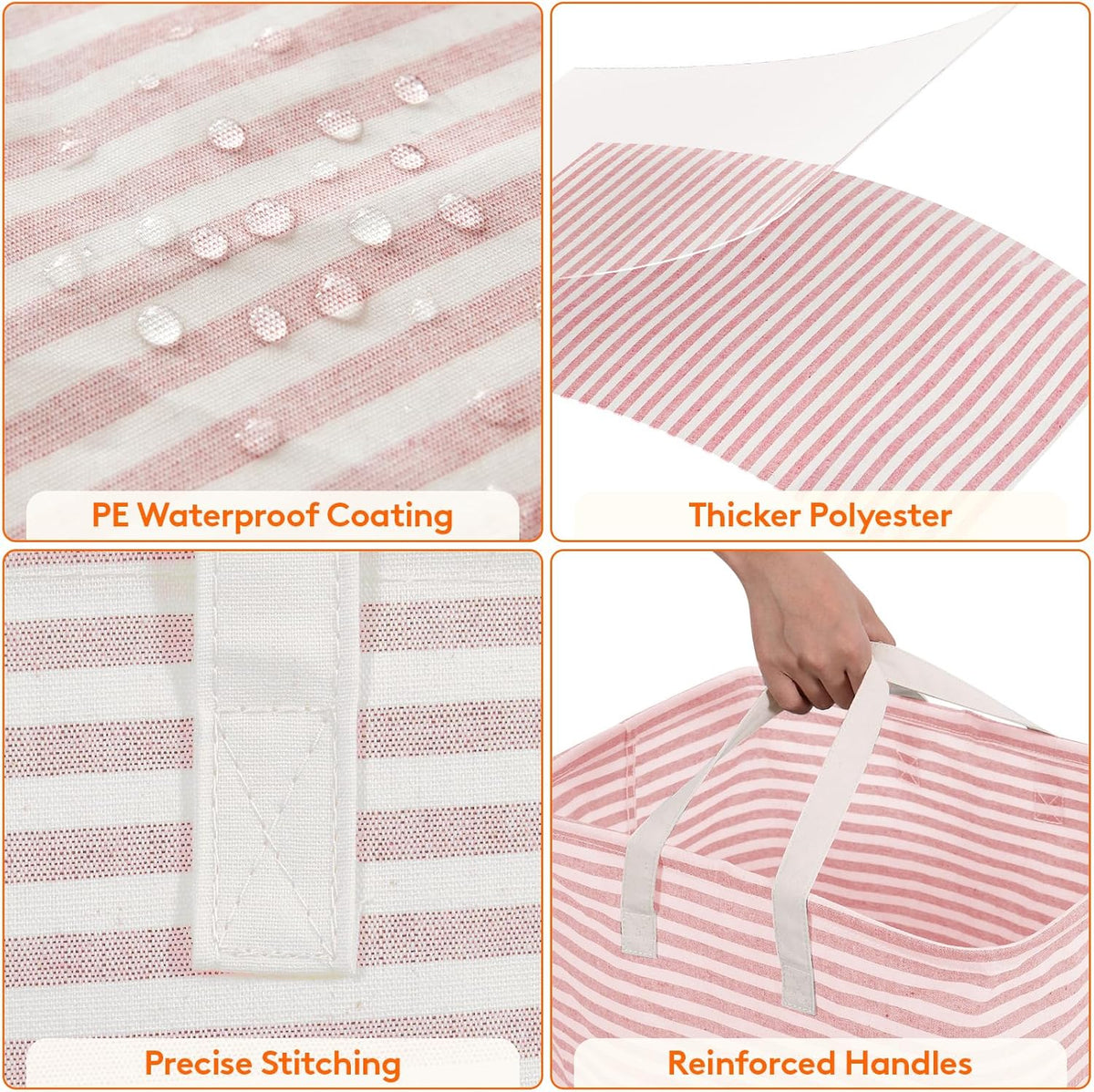 Lifewit 3 Pack Laundry Hamper Large Collapsible Laundry Baskets, Freestanding Waterproof Clothes