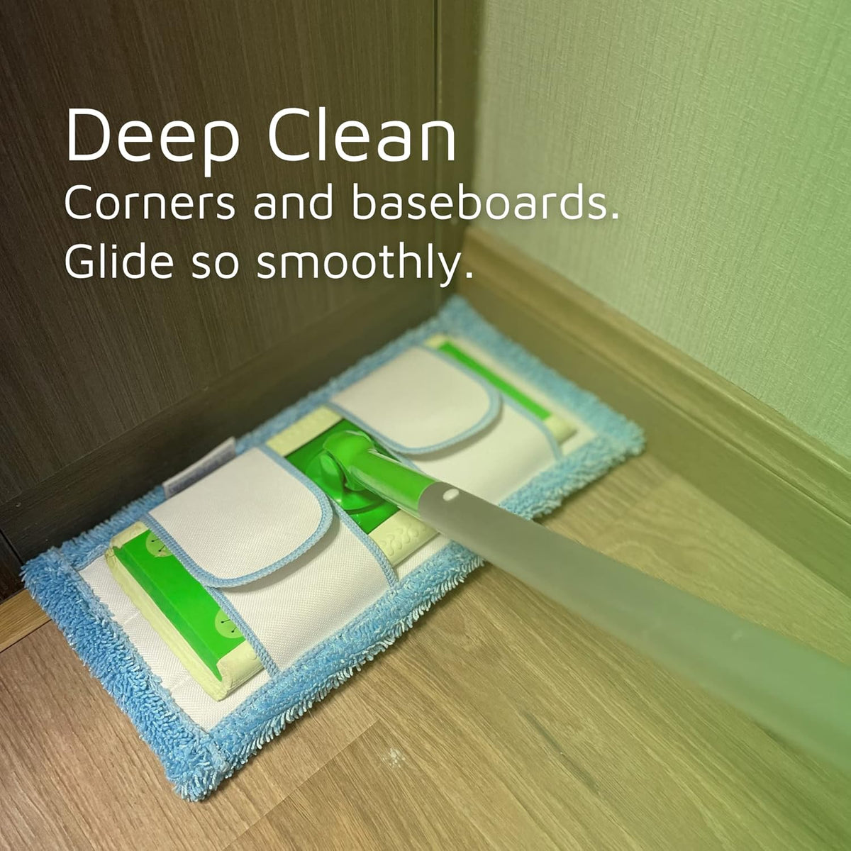 Reusable Mop Pad for Swiffer Sweeper Mop, 12.5'' Microfiber Mop Pad Refill Washable for Hard Floor