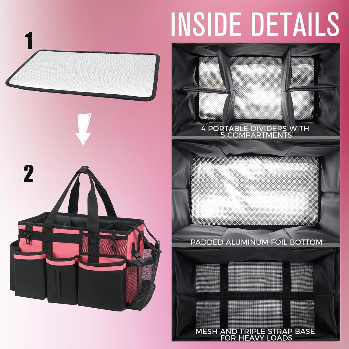 Wearable Cleaning Caddy, Cleaning Caddy Supplies Organizer with Handle & Shoulder Straps for