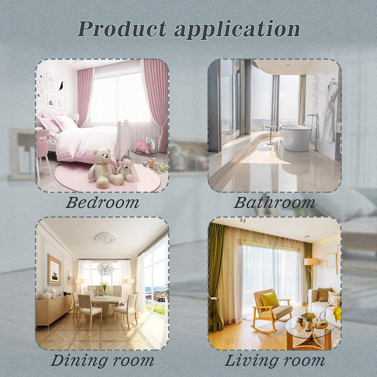 Hion Magnetic Curtain Tiebacks Beige 2pcs, Curtain Tiebacks Buckles Holdbacks Holders Hooks Clip