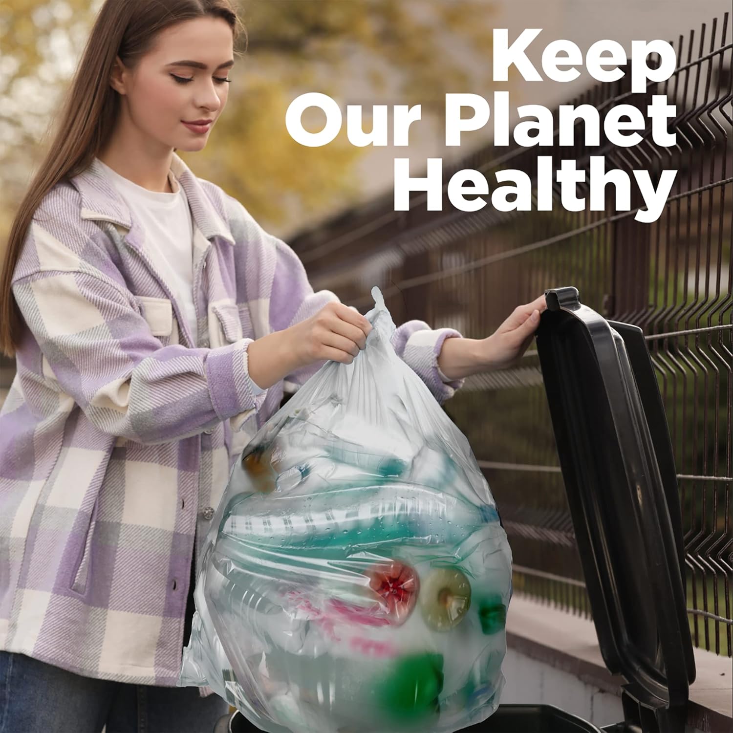 ToughBag 40-42 Gallon Trash Bags, 2.5 Mil Contractor Bags, Heavy Duty Large Trash Can Liners