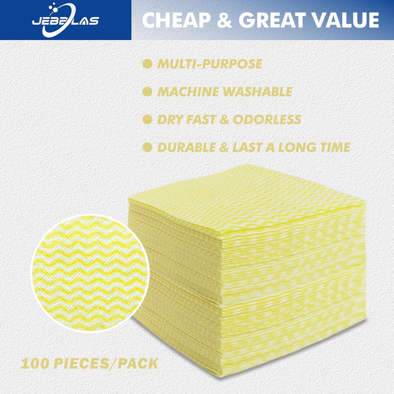 JEBBLAS Reusable Cleaning Cloths Handi Wipes Reusable Cloths Dry Cleaning Cloths Dish Towel Dish