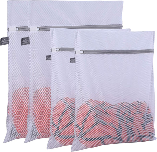 Kimmama Laundry Bags Mesh Wash Bag, Lingerie Bags for Washing Delicates, Net Washer Sack with