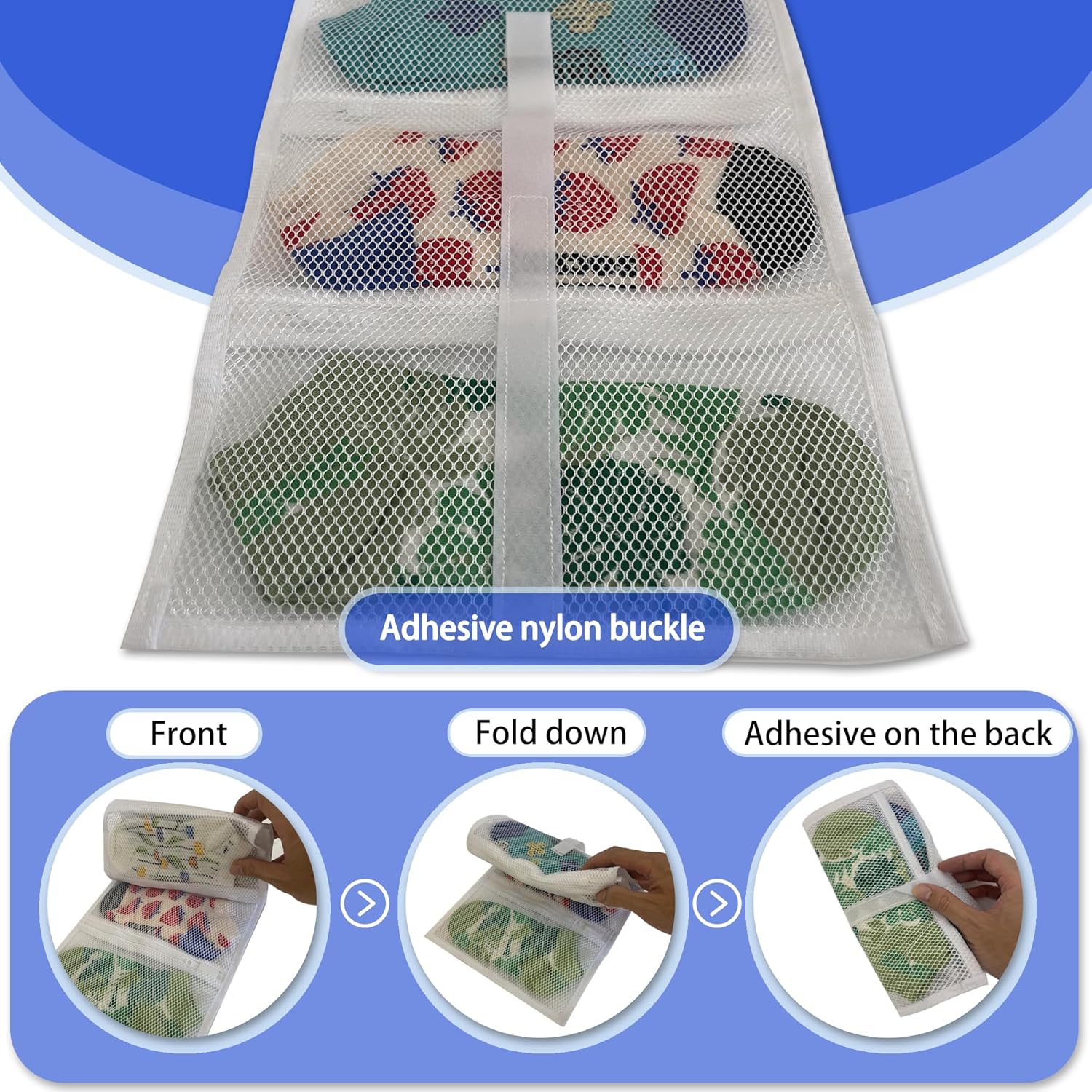 Mesh laundry bags for washing machine, can wash 10 pairs of socks, maintain shape, keep one