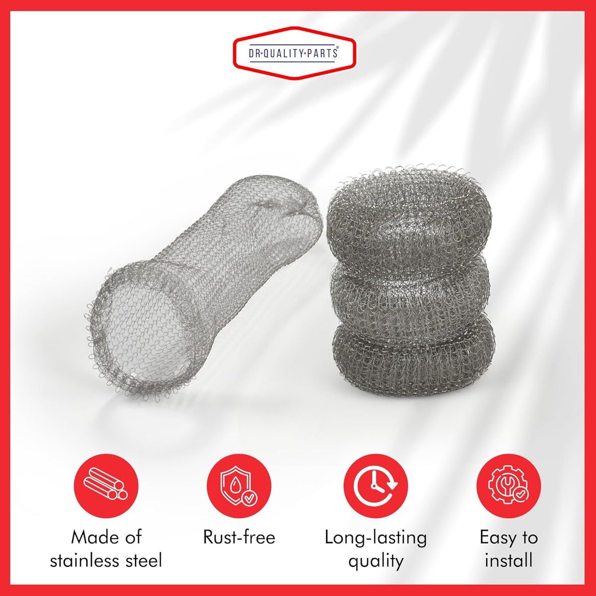 Washing Machine Lint Trap – Stainless Steel Hose Filter, Mesh Drain Catcher, Washer Sock Lint