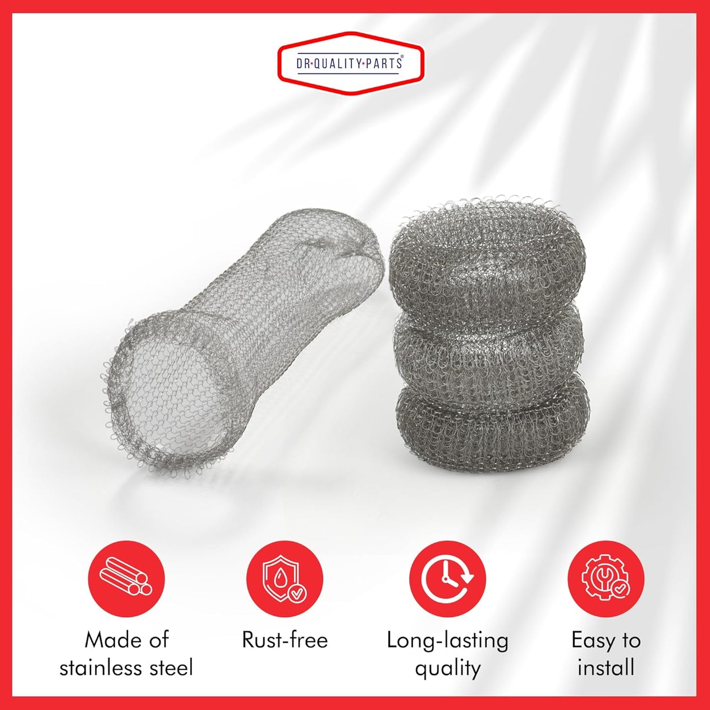 Washing Machine Lint Trap – Stainless Steel Hose Filter, Mesh Drain Catcher, Washer Sock Lint