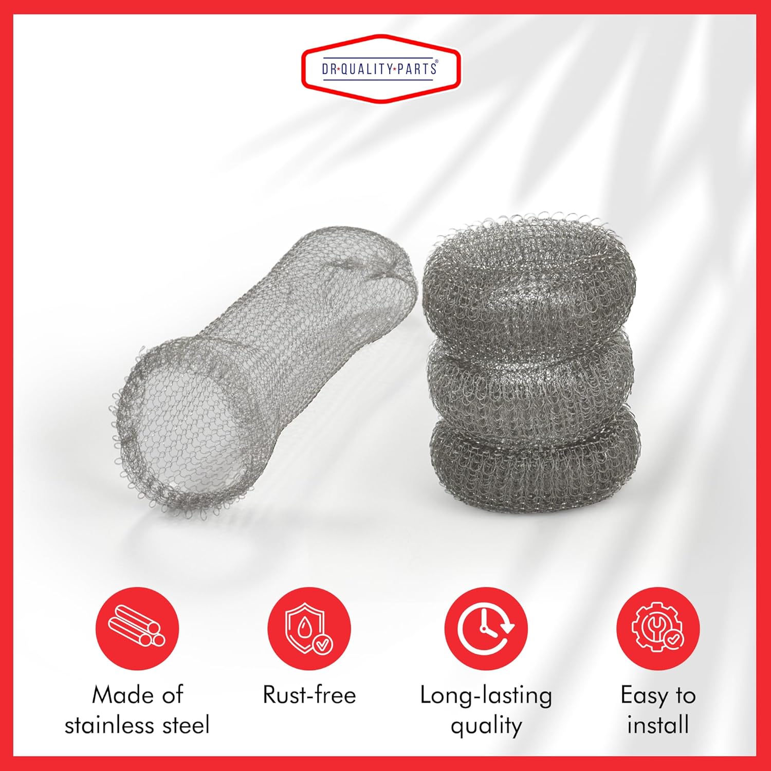 Washing Machine Lint Trap – Stainless Steel Hose Filter, Mesh Drain Catcher, Washer Sock Lint