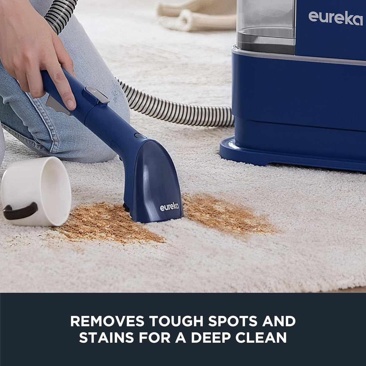 EUREKA Portable Carpet and Upholstery Cleaner, Spot Cleaner for Pets, Stain Remover for Carpet