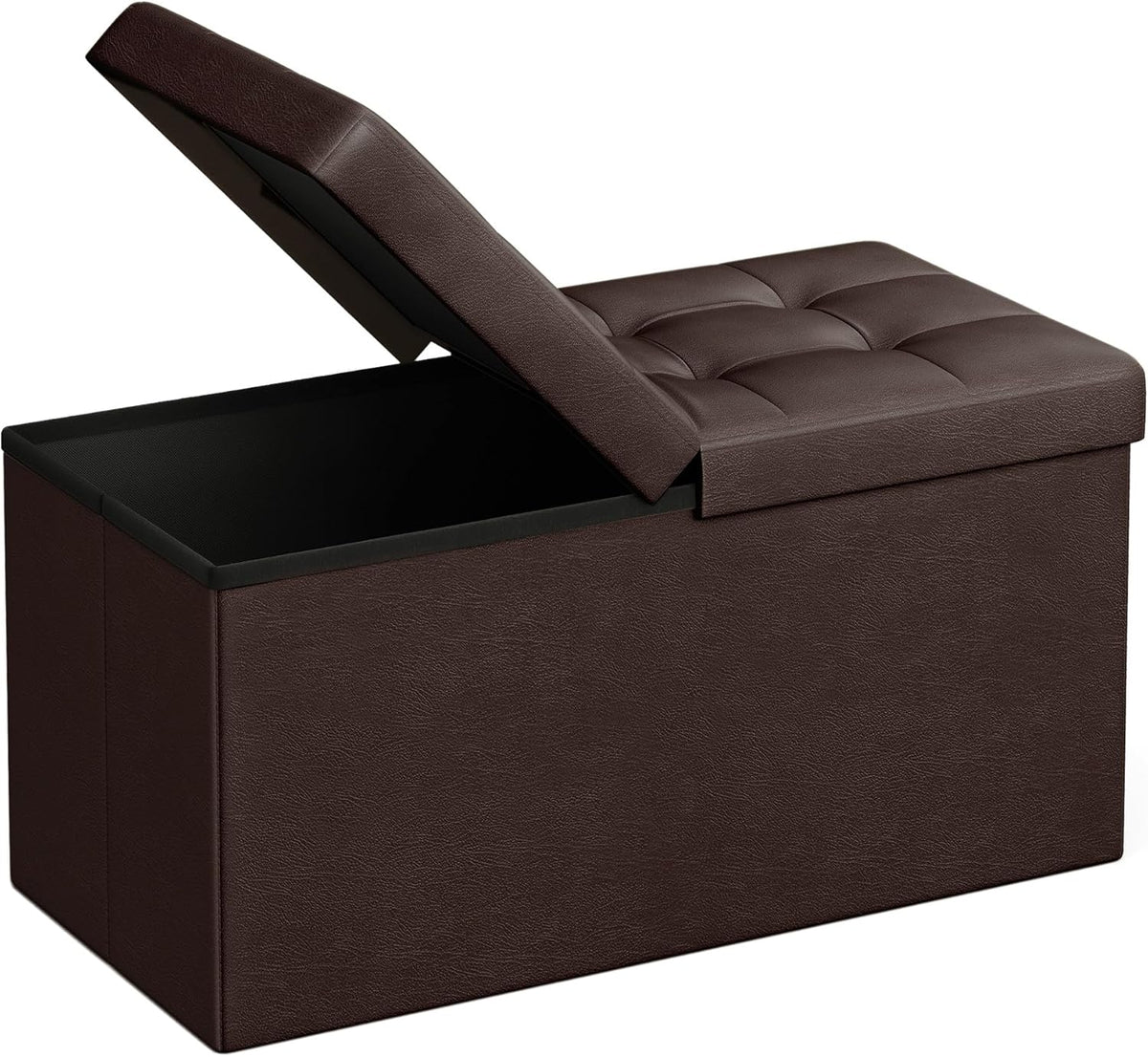 SONGMICS MAZIE Collection - 30 Inches Storage Ottoman Bench with Flipping Lid, Storage Chest