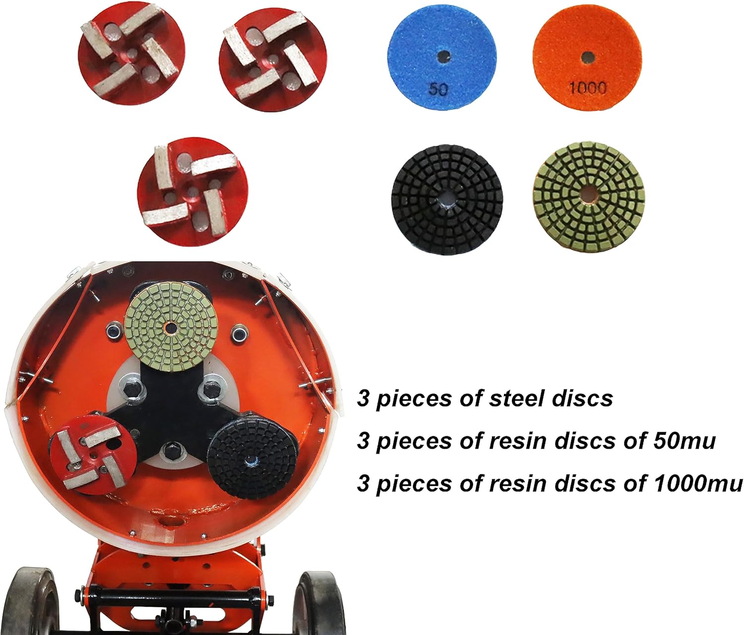 Floor Grinding Machine Cement Ground Grinder Grinding Epoxy Floor Paint and Cement Floor Polishing