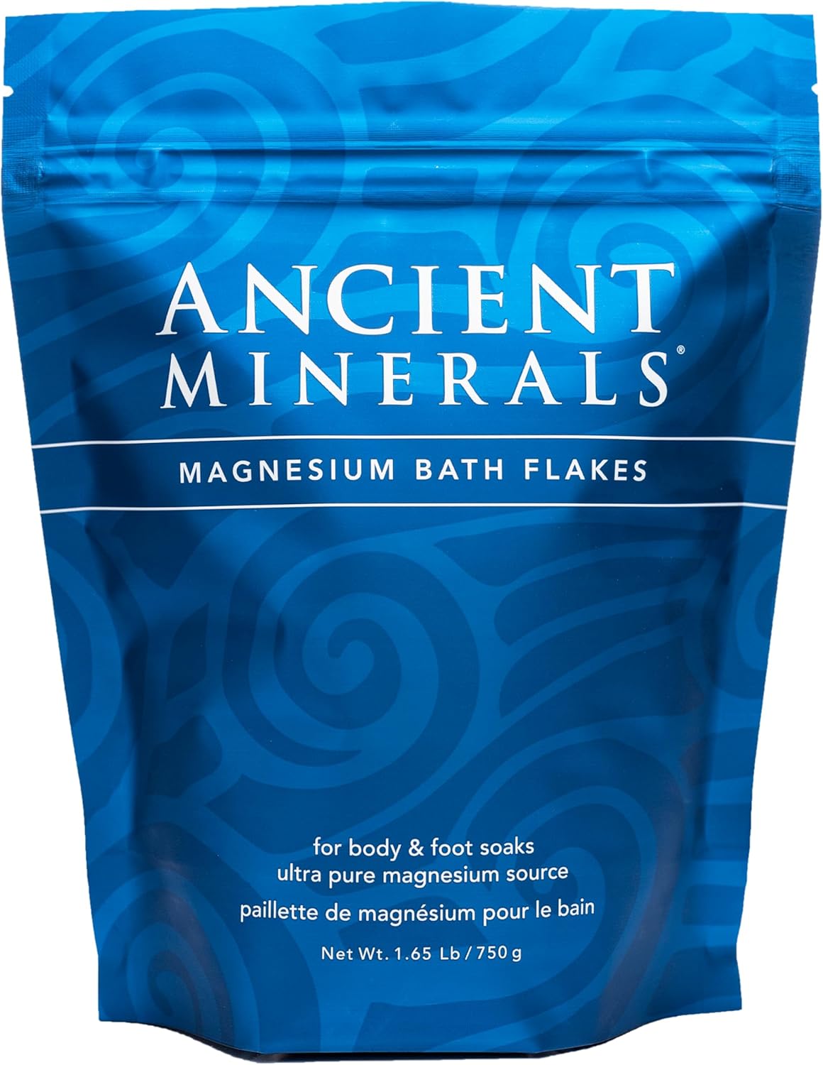 Ancient Minerals Magnesium Bath Flakes of Pure Genuine Zechstein Chloride - Resealable Magnesium