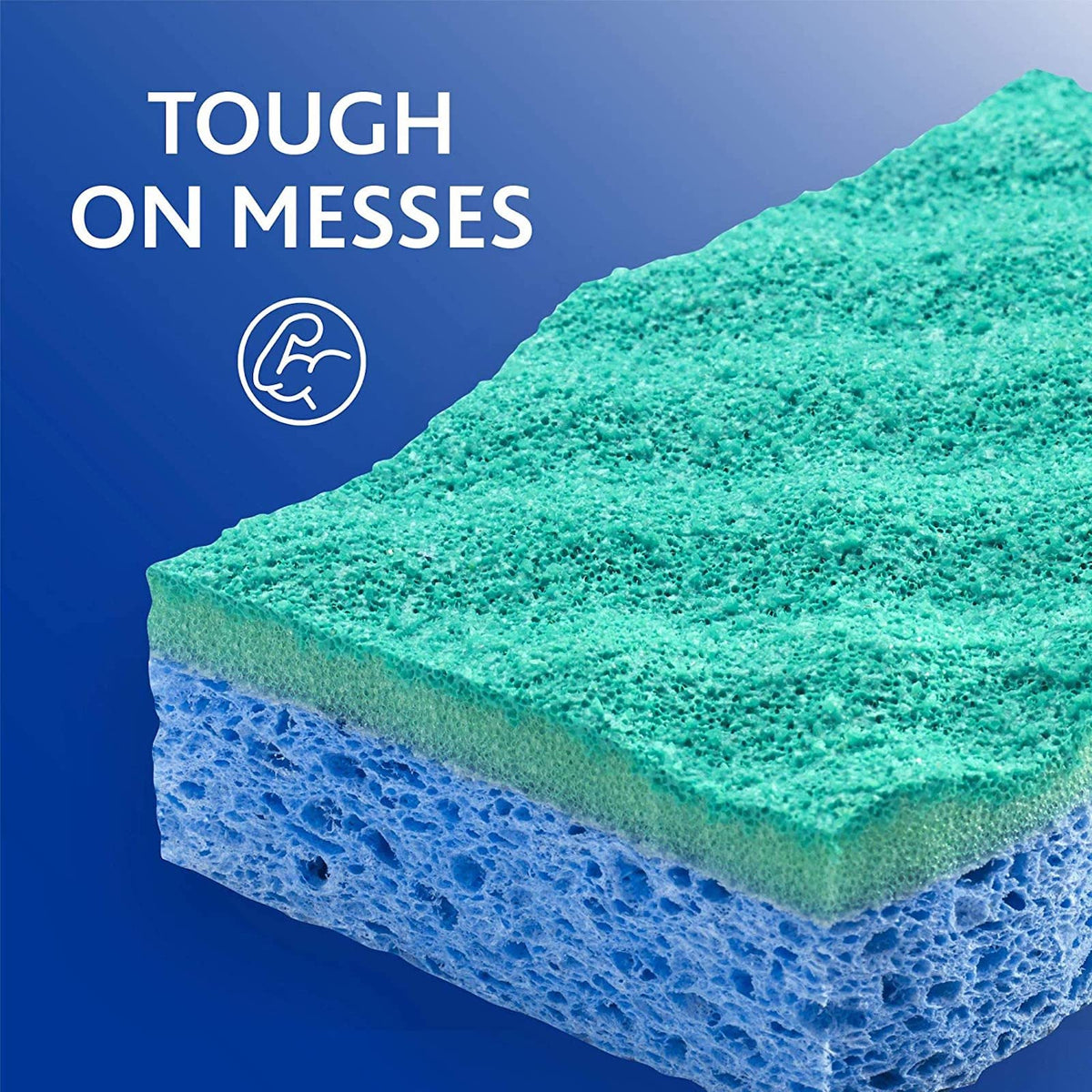 O-Cedar Scrunge Multi-Use Scrub Sponge (Pack of 6) | Non-Scratch, Odor-Resistant, All-Purpose