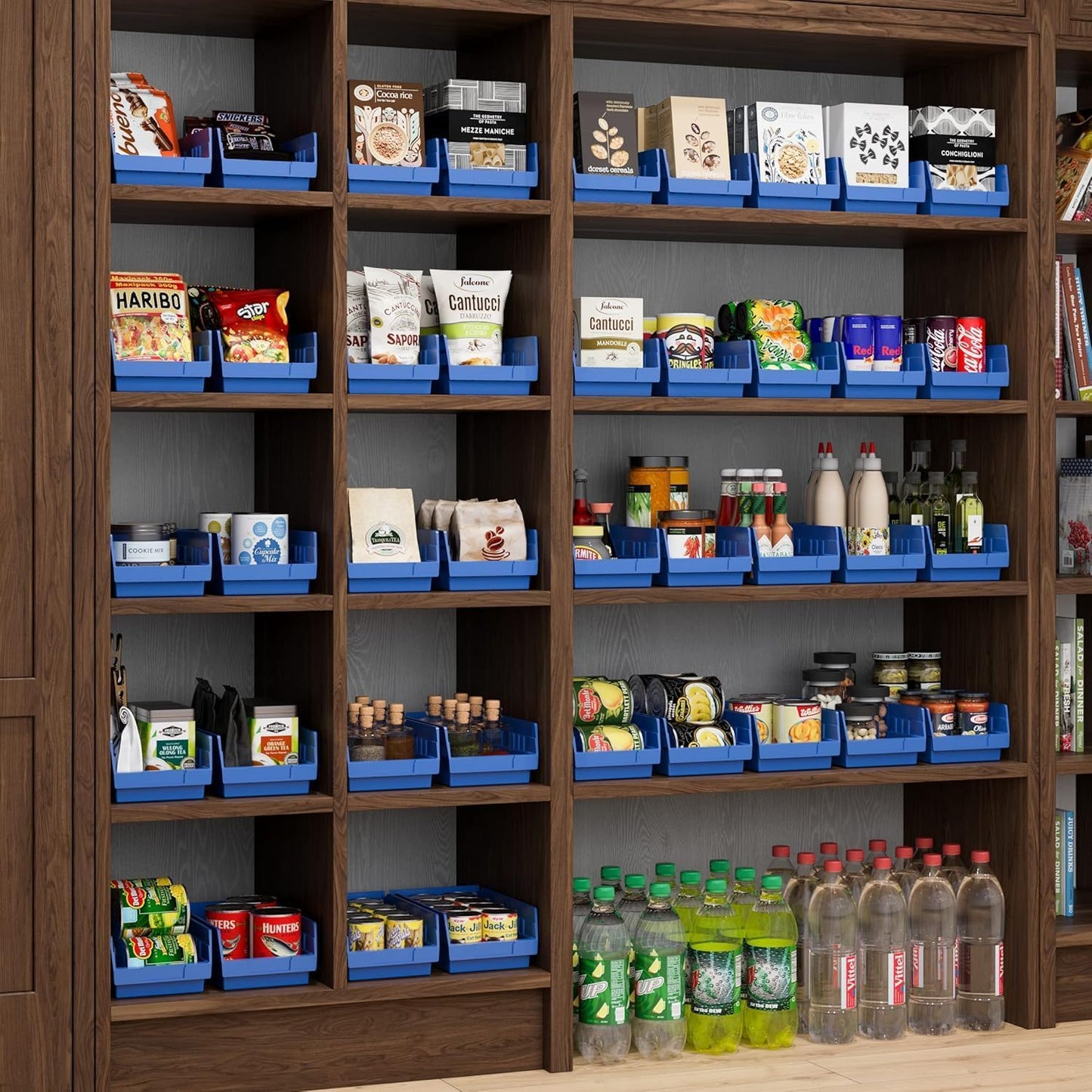 Akro-Mils 30130 Plastic Shelf Bins, Heavy Duty Storage Bins for Garage, Closet, and Drawer