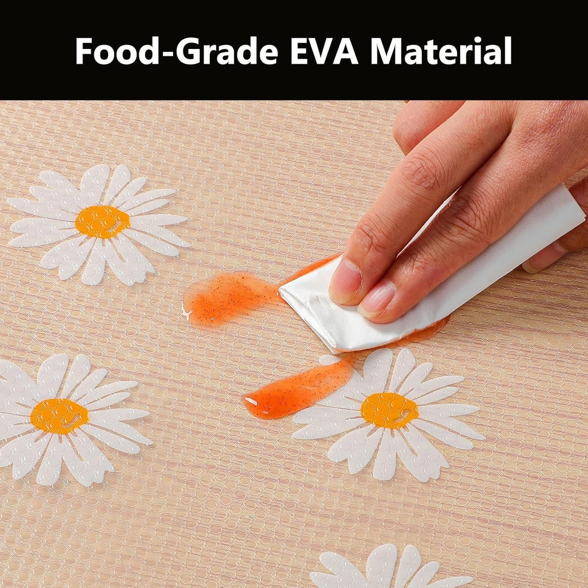 INNOLITES Shelf Liners for Kitchen Cabinets – Drawer Liner Waterproof & Oil-Proof, Non-Adhesive EVA