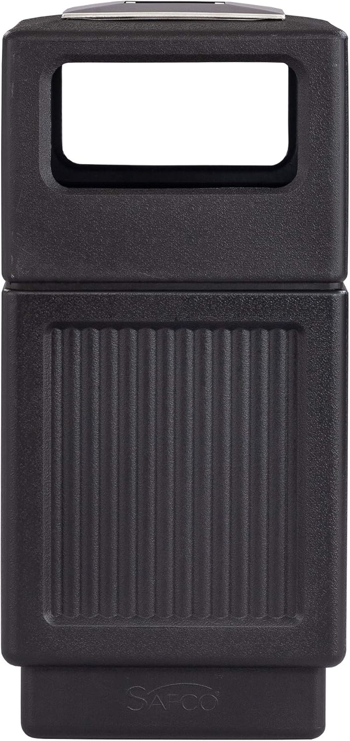 Safco Canmeleon Trash Can, 38 Gallons, Indoor and Outdoor Use, Durable & Weather-Resistant