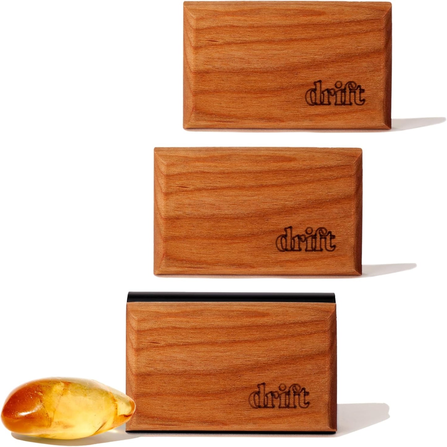 Drift Car Air Freshener Starter Kit - Wooden Deodorizer - Vehicle Odor Remover - Auto Scent