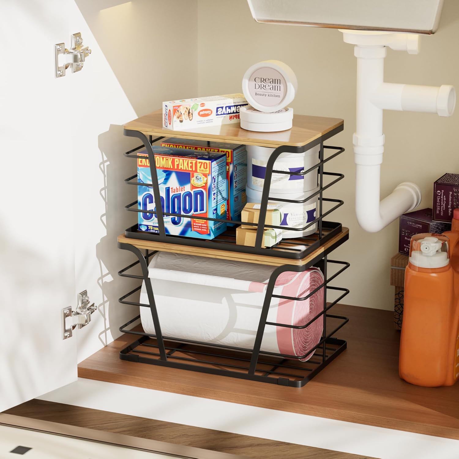2 Pack Extra Large Pantry Storage Organizers, Pantry Baskets organization, Potato and Onion Storage