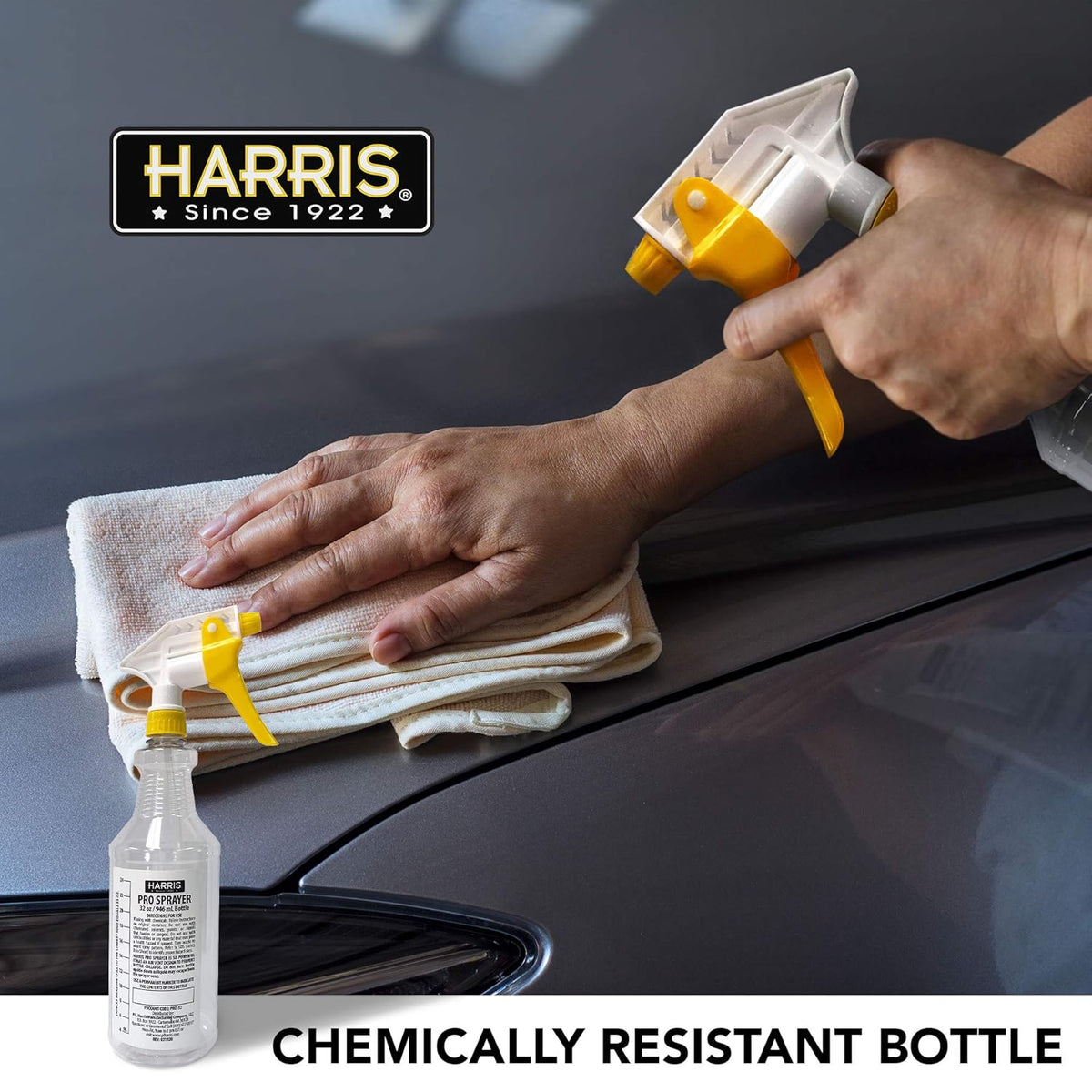 HARRIS+FAMOUS+ROACH+TABLETS HARRIS Professional Spray Bottle 32oz (3-Pack), Clear – view 6