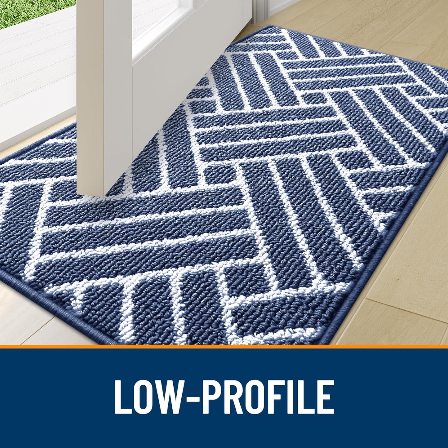 OLANLY Indoor Door Mat, 40x32 Inch, Dirt Resistant and Absorbent, Non-Slip Rubber Backing Floor