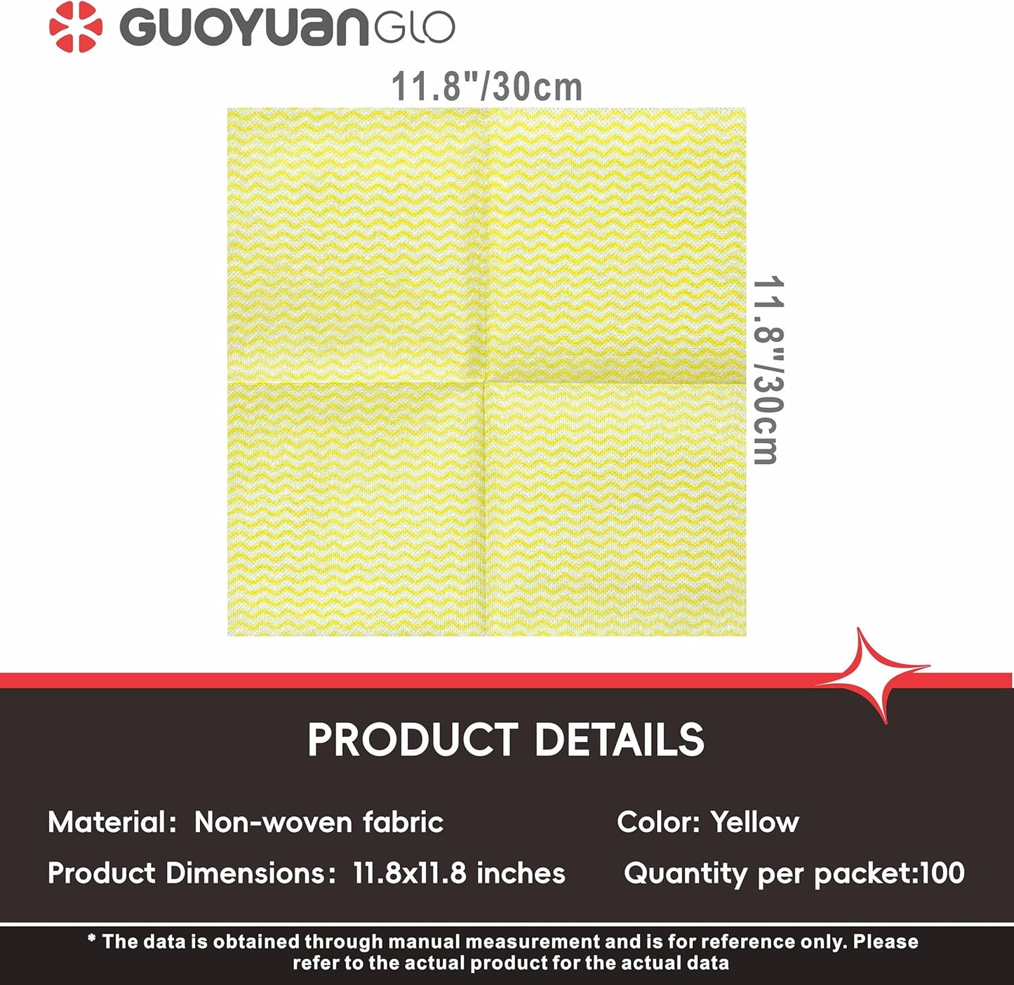 Disposable Cleaning Cloths Reusable Dsih Cloths for Kitchen Disposable Dish Rag Dry Fast 11.8x11.8