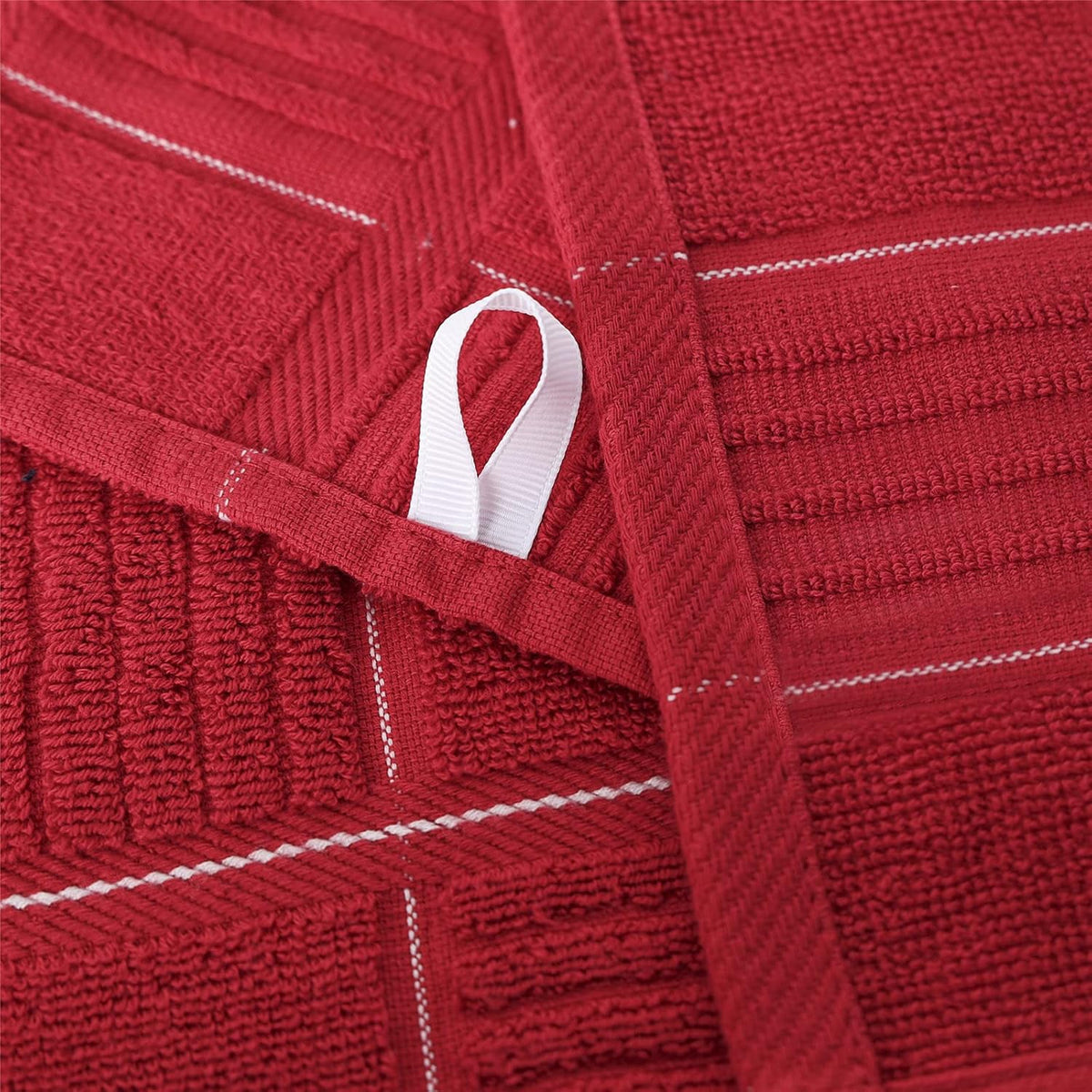 Glynniss Red Kitchen Towels and Dishcloths Set, Dish Towels and Dish Rags Set for Washing Dishes