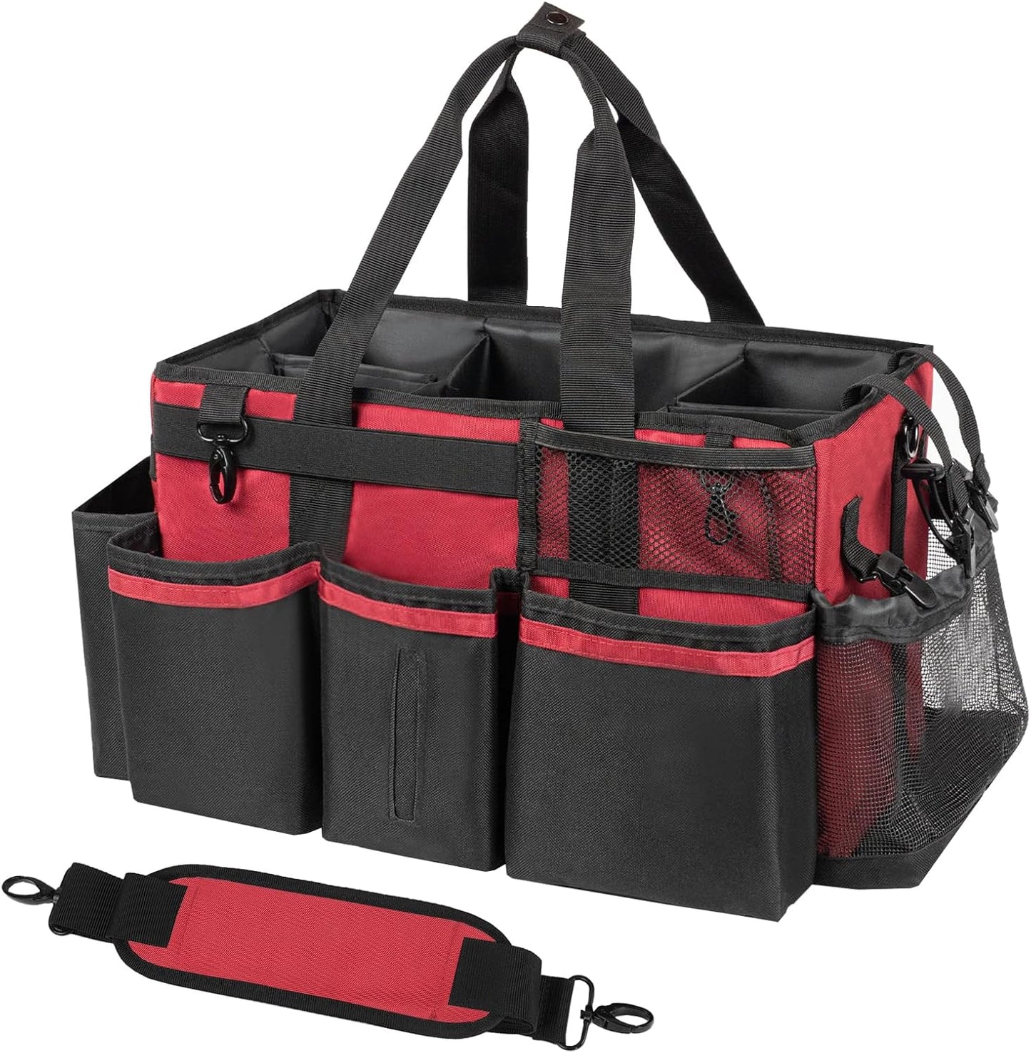 Wearable Cleaning Caddy, Cleaning Caddy Supplies Organizer with Handle & Shoulder Straps for