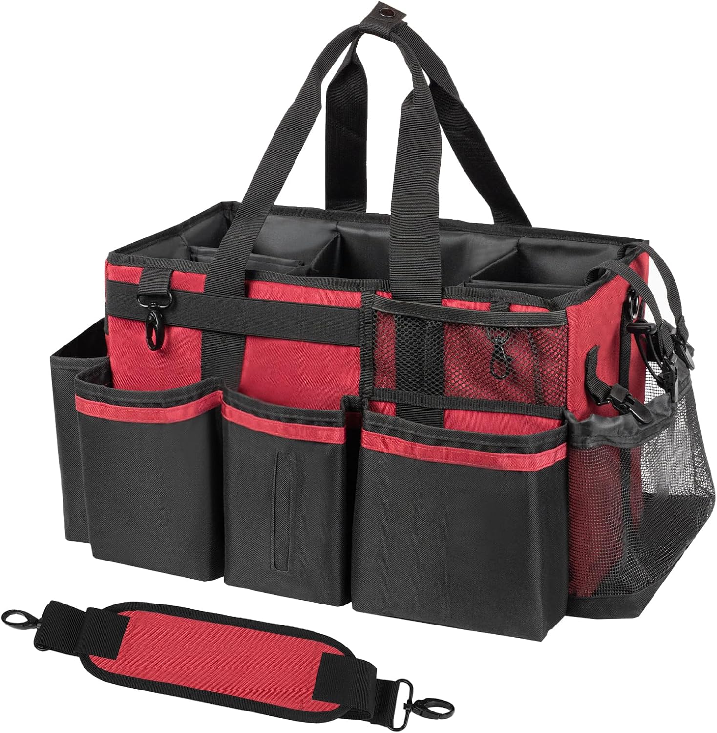 Wearable Cleaning Caddy, Cleaning Caddy Supplies Organizer with Handle & Shoulder Straps for