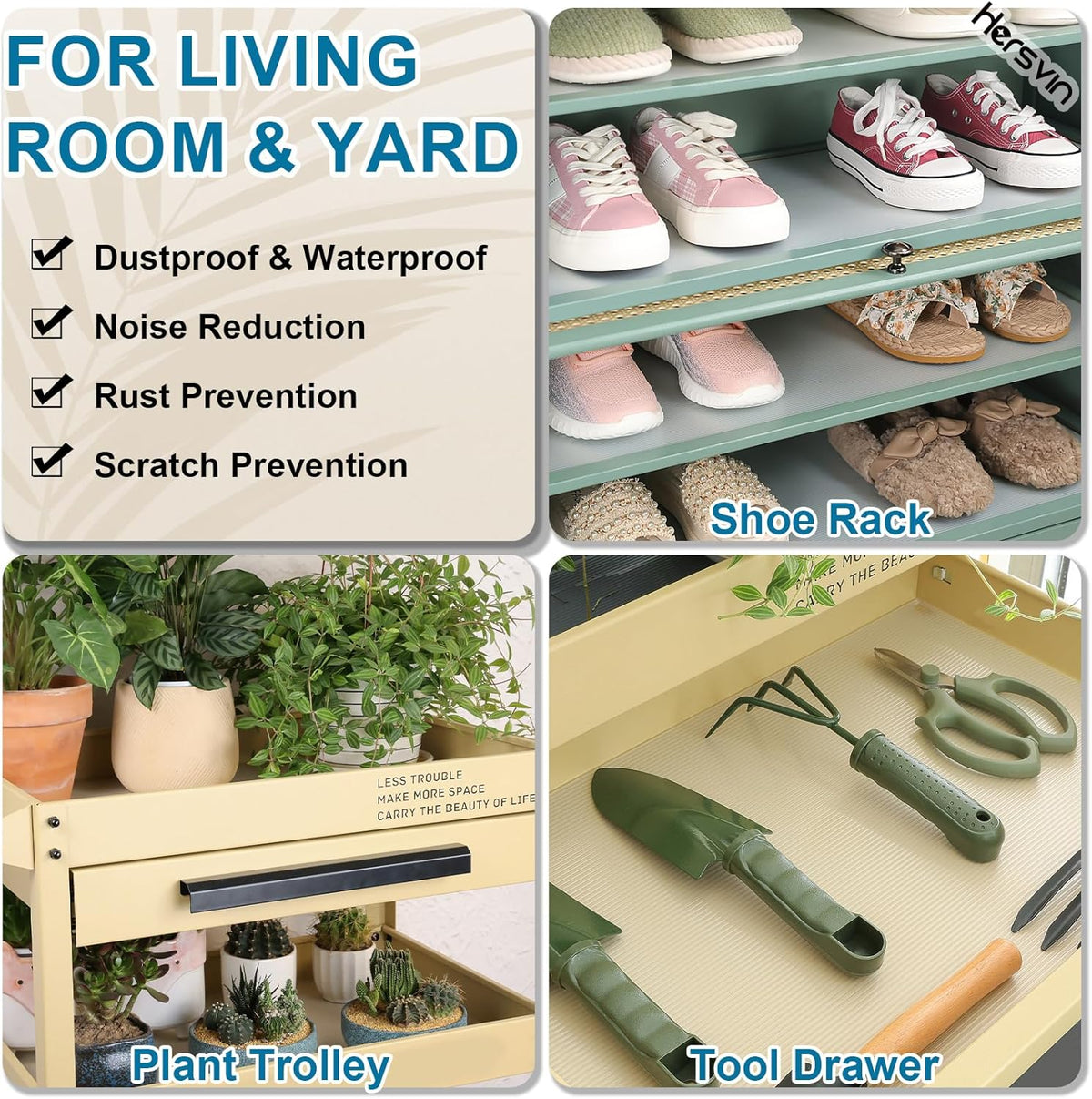 Shelf Liners 28 in x 20 ft EVA Drawer Mats, Non-Adhesive Cupboard Protector, Kitchen Cabinet Lining