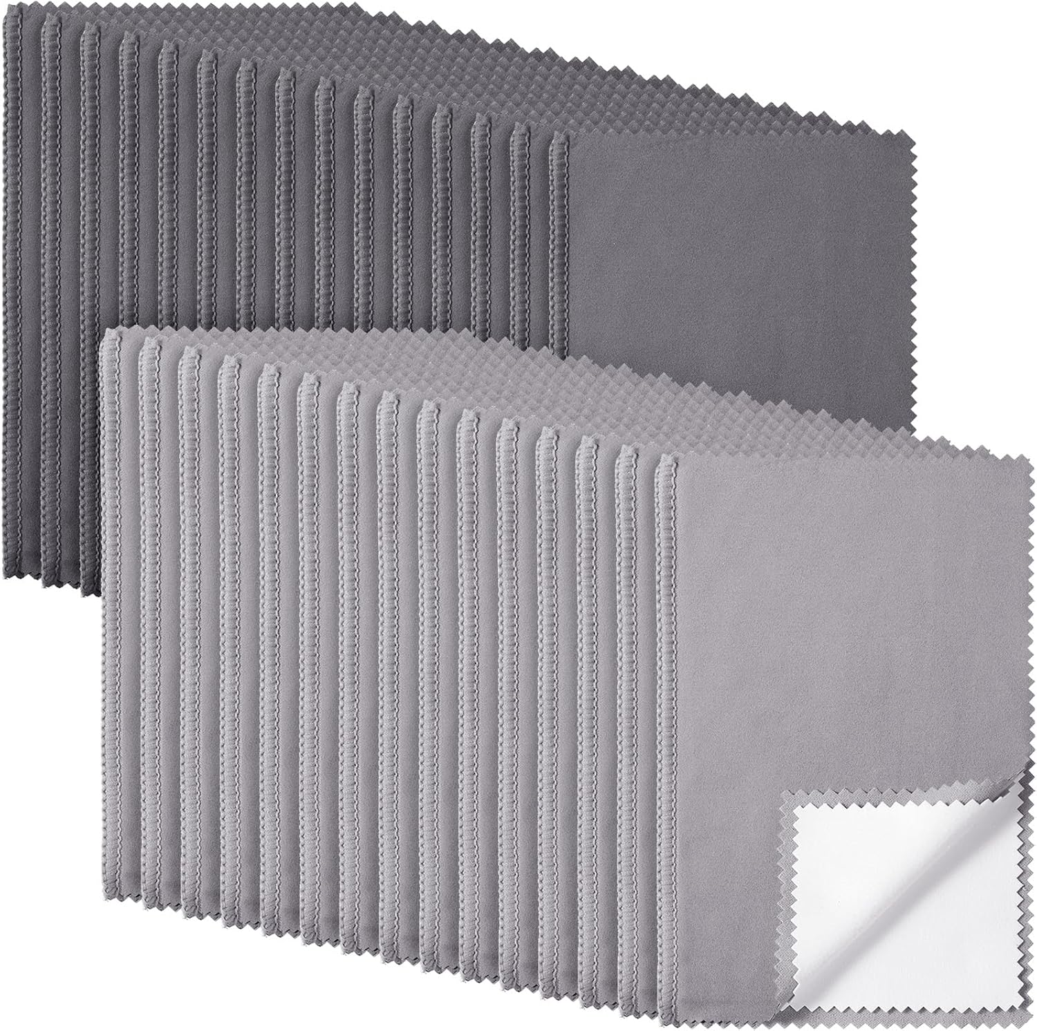 Breling 30 Pcs Silver Jewelry Polishing Cloths 6 x 8 inches Jewelry Cleaning Cloth Sterling Polish
