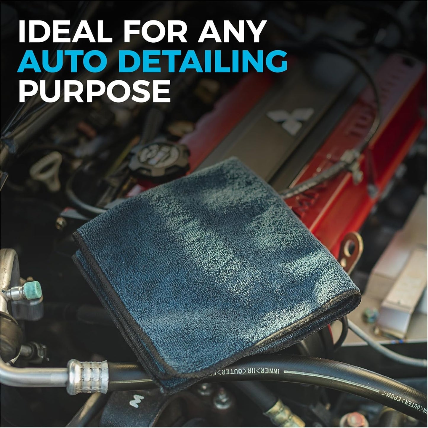 The Rag Company - All-Purpose Microfiber Terry Cleaning Towels - Commercial Grade, Highly