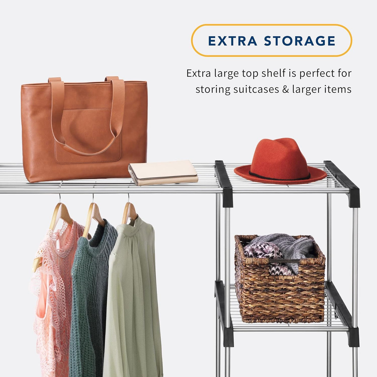 Whitmor Modern Industrial Wardrobe