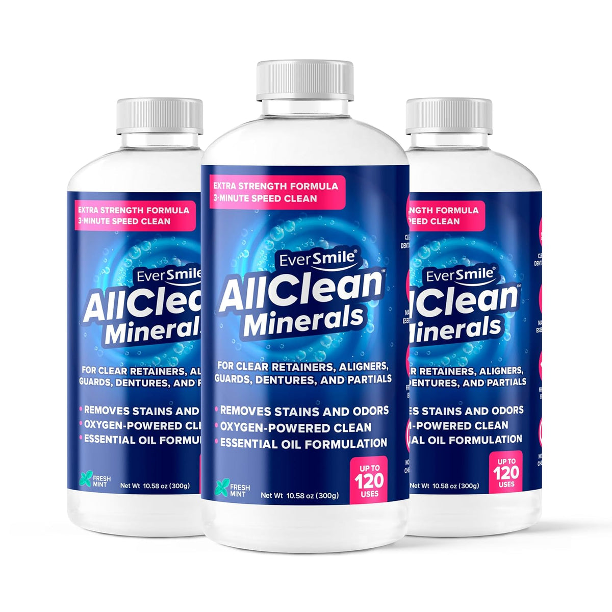 EverSmile AllClean Minerals – Deep Cleaner for Retainers, Clear Aligners, Invisalign, Dentures